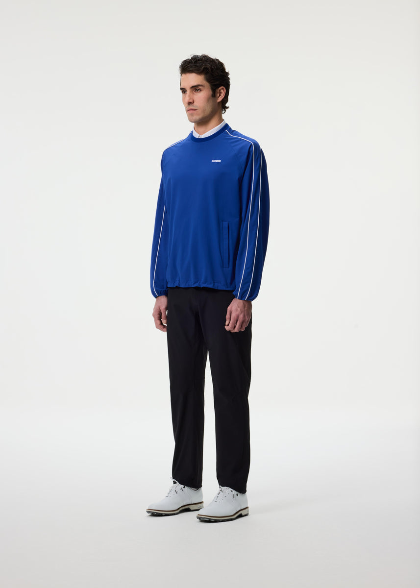 Cole Buxton Golf | Piped Windbreaker Sweatshirt | Blue / White | Mens